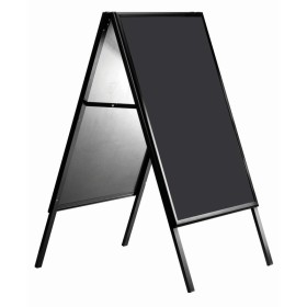 Chevalet de trottoir Click-a standard noir 600 x 800 mm M&T DISPLAYS 2 - Cimaise Tableau