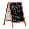 Chevalet Trottoir en bois, double face M&T DISPLAYS 2 - Cimaise Tableau 