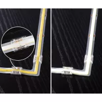 MaxLED 500 LED Streifenverlängerung COB Edge 90° 2700K 0,3W 833lm/ m 2700K - système d'accrochage et décoration - détail 5