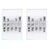 MaxLED accessoires Connecteur Clip-to-Clip Connecteur Blanc - système d'accrochage et décoration - détail 2