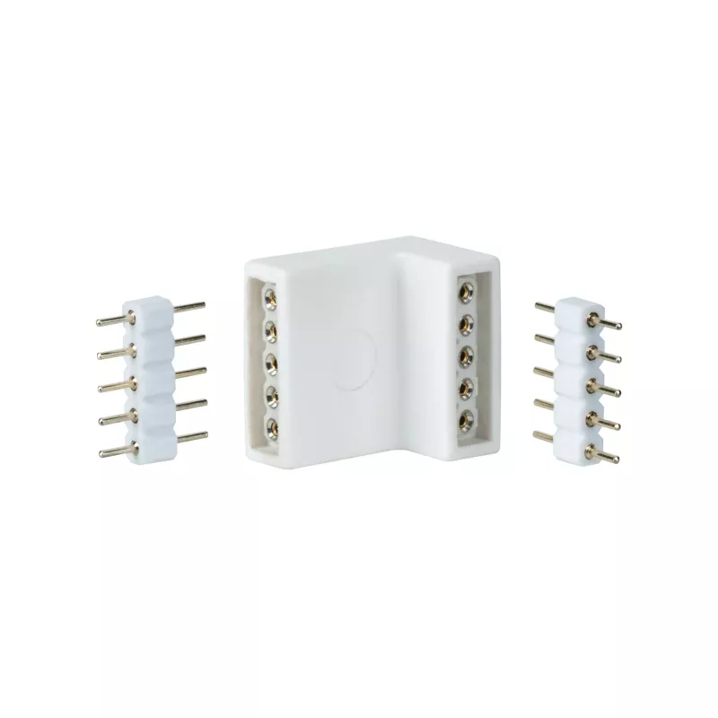 MaxLED accessoires Connecteur Pièce d'angle 17x16mm max. 144W Blanc - système d'accrochage et décoration