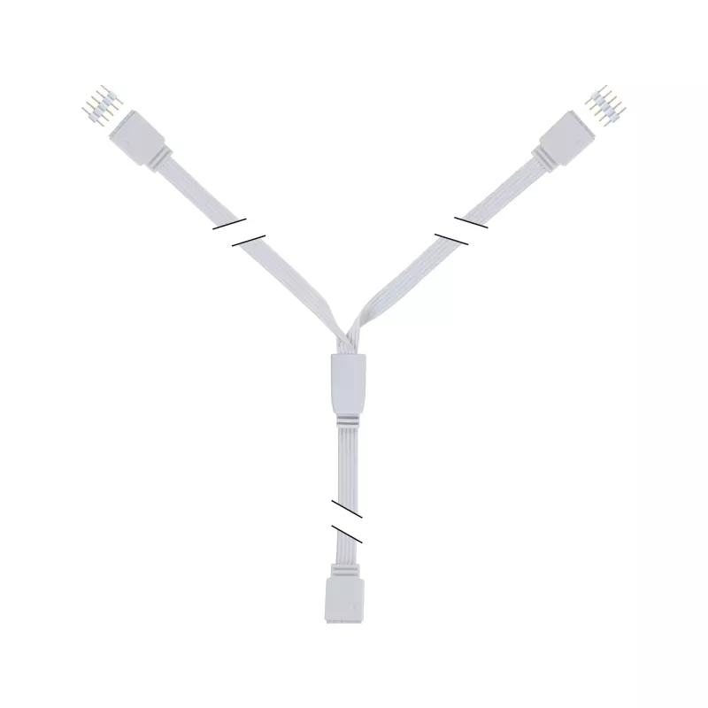 Conector en Y blanco para accesorios MaxLED - système d'accrochage et décoration
