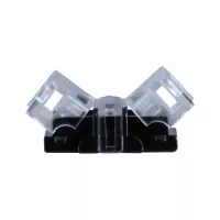 Pro Strip Schnellverbinder, einfarbig, 15 x 20 mm, max. 120 W, transparent, schwarz - système d'accrochage et décoration - détail 2