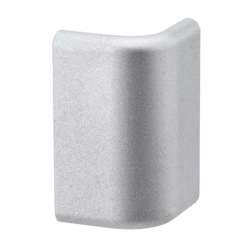 Duo LED Streifen-Profilverbinder-Endkappe – 2er-Pack, mattes Aluminium