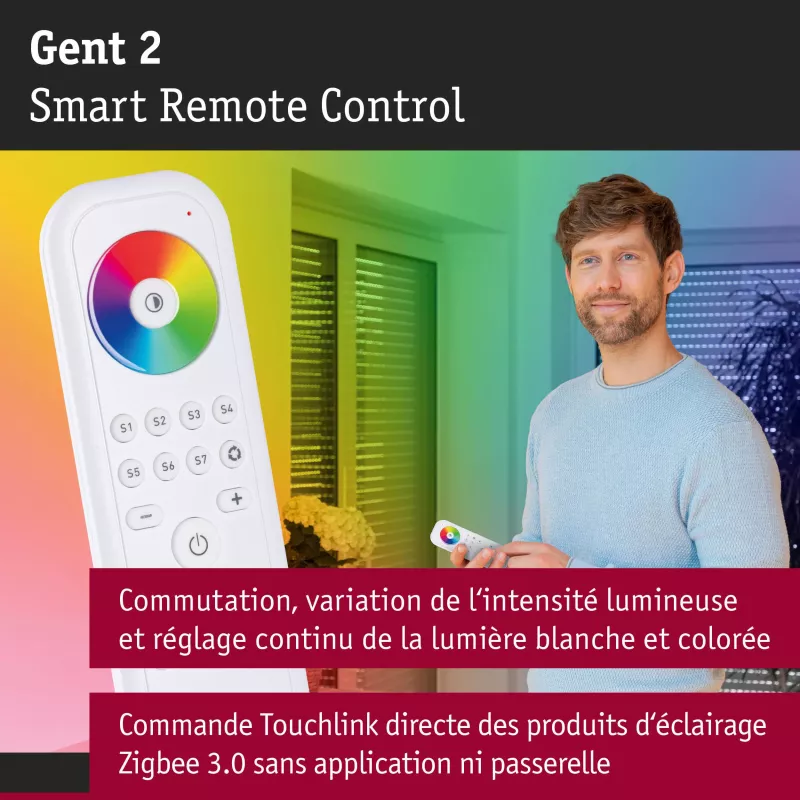Télécommande Smart Home Zigbee 3.0 PAULMANN 6 - Cimaise Tableau 