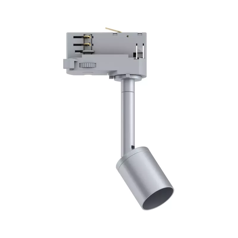 ProRail3 – Purell GU10 Gleisstrahler, max. 10 W, dimmbar, 230 V, Silber – Paulmann