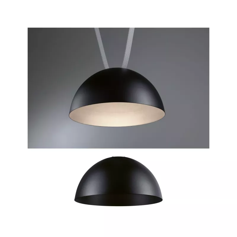 ULine - Luminaire en suspension LED Bol 300mm 12W Noir - Paulmann