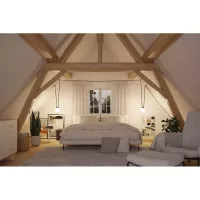 ULine - Lámpara colgante LED esférica 795lm 8W 150mm 3000K Negra - Paulmann - système d'accrochage et décoration - détail 13