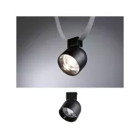 ULine - Foco LED redondo de 405 lm, 7 W, 85 mm, 3000 K, negro - Paulmann - système d'accrochage et décoration - détail 5