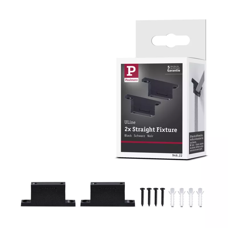 ULine - Zubehör-Set für rechte Handriemen (2er-Pack, Schwarz) - Paulmann PAULMANN 11 - Cimaise Tableau 