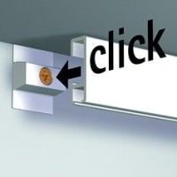 Click rail picture rail + fixing clips + screws & dowels - artiteq picture rails ARTI TEQ 7 - Cimaise Tableau 
