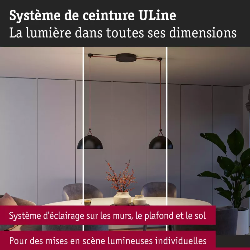 ULine - Accessories 3-Step-Dimmer max. 200W 48V 80x35mm White - Paulmann