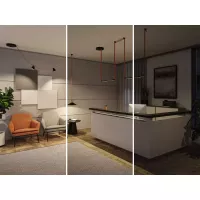 ULine – Zubehör 3-Stufen-Dimmer max. 200 W 48 V 80 x 35 mm Weiß – Paulmann - système d'accrochage et décoration - détail 8