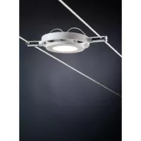 Kit básico de sistema de cable LED RoundMac 6x200lm 6x4,3W 2700K 230/12V Blanco esmerilado - Paulmann - système d'accrochage et décoration - détail 5