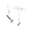 Système sur câbles Comet Spot individuel GU5,3 max. 50W gradable 12V Chrome - Paulmann PAULMANN 6 - Cimaise Tableau 