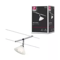 Sistema de cableado Colmar, foco individual GU4, máx. 10 W, regulable, 12 V, cromo satinado - Paulmann - système d'accrochage et décoration - détail 6