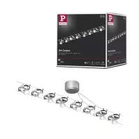 Kit básico de sistema de cable cardán GU5.3 máx. 8x10W regulable 230/12V Cromo mate - Paulmann - système d'accrochage et décoration - détail 7
