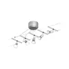Spice SaltLED Cable System Basic Kit GU5.3 max. 5x10W dimmable 230/12V Matte Chrome - Paulmann PAULMANN 2 - Cimaise Tableau 