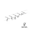 Système sur câbles Spice SaltLED Kit de base GU5,3 max. 5x10W gradable 230/12V Chrome mat - Paulmann PAULMANN 4 - Cimaise Tablea