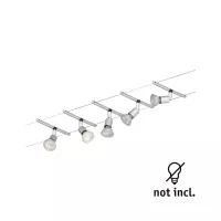 Kit básico de sistema de cableado LED Spice SaltLED GU5.3 máx. 5x10W regulable 230/12V Cromo mate - Paulmann - système d'accrochage et décoration - détail 4