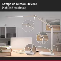 LED desk lamp 3-Step-Dim FlexBar White Switch 700lm 9.5W - Paulmann - système d'accrochage et décoration - détail 7