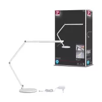 Lámpara de escritorio LED con regulador de intensidad de 3 niveles, interruptor FlexBar blanco, 700 lm, 9,5 W - Paulmann - système d'accrochage et décoration - détail 15