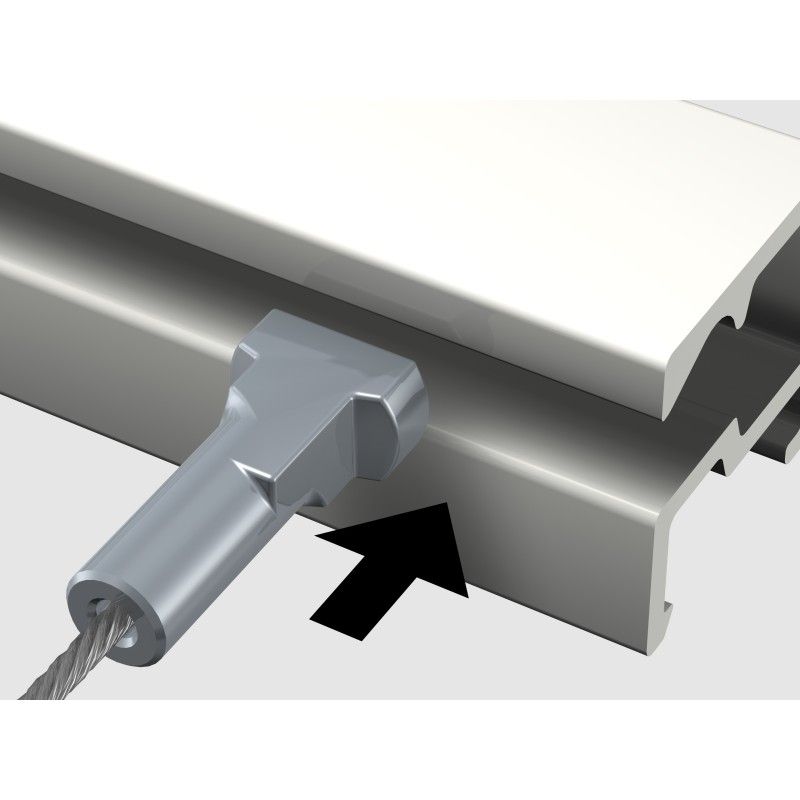 Filo in nylon Twister - 2 mm ( INSERIMENTO DALL'ALTO ) - appendere quadri con cornice ARTI TEQ 3 - Cornice per Quadri