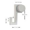 Artiteq 4 kg Lightweight Screw Hook for Picture Rail ARTI TEQ 3 - Cimaise Tableau 