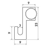 Lichthaken 4 kg - Bilderschienen zum Aufhängen artiteq ARTI TEQ 6 - Cimaise Tableau 