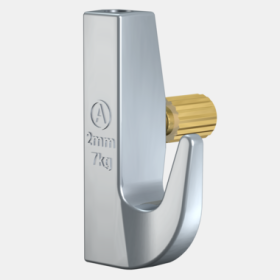 Gancho pesado 7 kg con tornillos de latón - suspensión de riel para cuadros artiteq ARTI TEQ 2 - Cimaise Tableau