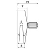 Heavy hook 7 kg with brass screw - hanging picture rails artiteq ARTI TEQ 4 - Cimaise Tableau