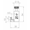 Self-locking hook 15 kg - hanging picture rails artiteq ARTI TEQ 5 - Cimaise Tableau