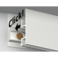 Click rail pro 50 kg + Clips - artiteq para colgar cuadros ARTI TEQ 7 - Cimaise Tableau 