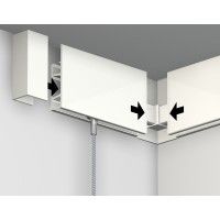 Cimaise click rail pro 50 kg + Clips - accrochage cimaise tableau artiteq ARTI TEQ 8 - Cimaise Tableau