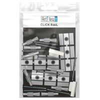 Pack de 6 Click & connect pour click rail ( SUPPLEMENTAIRE) - fixation cimaises tableaux artiteq ARTI TEQ 2 - Cimaise Tableau 
