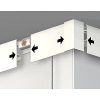 Cimasa click rail pro 50 kg + Clips - sospensione cornice artiteq ARTI TEQ 10 - Cimaise Tableau 