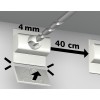 Pack of 5 Click & connect for click rail Pro (ADDITIONAL) - hanging picture rail artiteq ARTI TEQ 3 - Cimaise Tableau