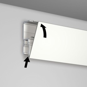 Rail Newly R70 200 cm white Museum - tableau newly Newly 2 - Cimaise Tableau