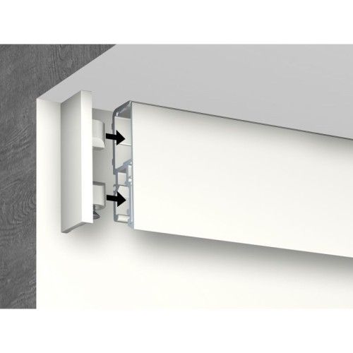 Weiße Endkappe für R70 Museum Line Bilderschiene - Bilderschiene zum Aufhängen Neu Newly 2 - Cimaise Tableau