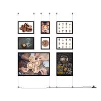 MOSTRA LED DA TAVOLO IN NERO ARTI TEQ 3 - Cimaise Tableau 