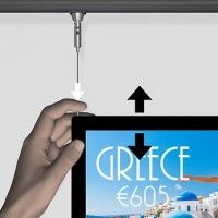 MOSTRA LED DA TAVOLO IN NERO ARTI TEQ 9 - Cimaise Tableau 