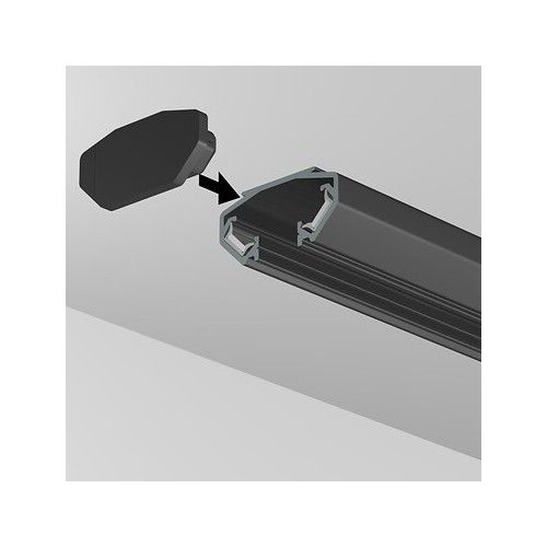 VISUALIZZARE IT LED RAIL EMBOUT NOIR 2 PCS ARTI TEQ 2 - Cimaise Tableau