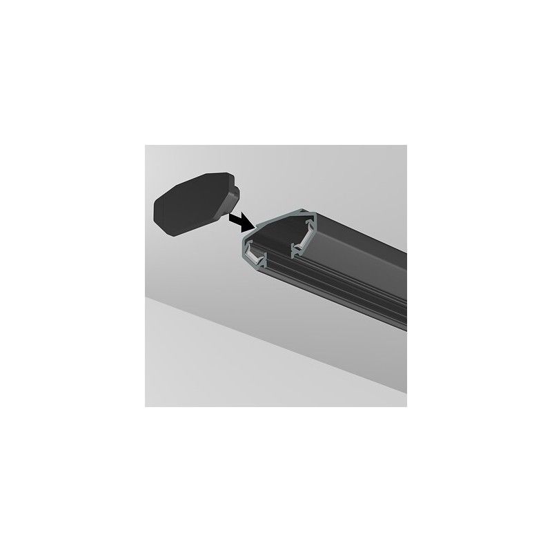 DISPLAY IT LED RAIL BLACK BLACK 2 PCS ARTI TEQ 2 - Cimaise Tableau 