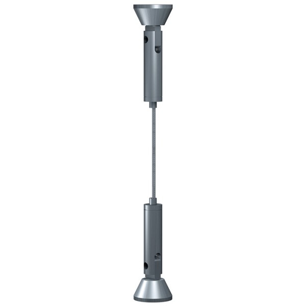 STEEL CABLE KIT 2 MM 400 CM FIXED E-CLIP ARTI TEQ 1 - Cimaise Tableau