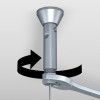 KIT CÂBLE EN ACIER 2 MM 400 CM FIXE E-CLIP ARTI TEQ 4 - Cimaise Tableau 