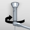 STEEL CABLE KIT 2 MM 400 CM FIXED E-CLIP ARTI TEQ 4 - Cimaise Tableau