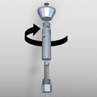 KIT CAVO IN ACCIAIO 2 MM 400 CM FISSO E-CLIP ARTI TEQ 5 - Cimice Tavolo