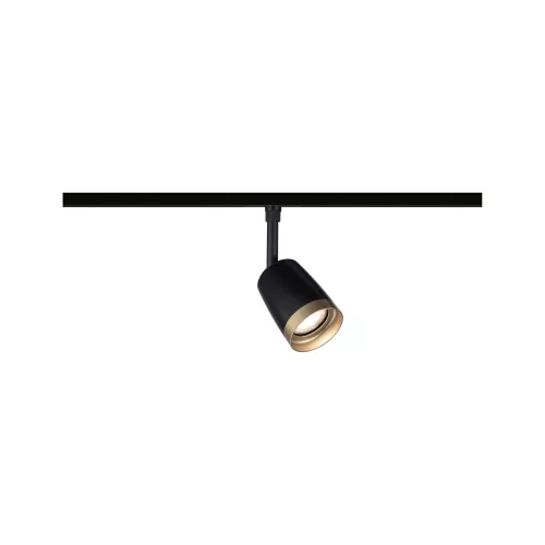 ,URail Spot sur rail Cover Spot individuel GU10 max. 10W 230V Noir mat,, Doré,