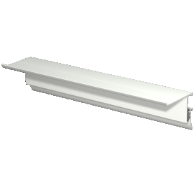 INFO RAIL + BLANC 200 CM (INCLUT MATÉRIEL DE FIXATION, EMBOUTS DE RAIL ET 4X MOUSE MAGNETS BLANC) ARTI TEQ 1 - Cimaise Tableau