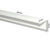 INFO RAIL + BLANCO 200 CM (MATERIAL DE FIXING, PACKAGE RAIL Y 4X MOUSE WHITE MAGNETS) ARTI TEQ 2 - Cimaise Tableau 
